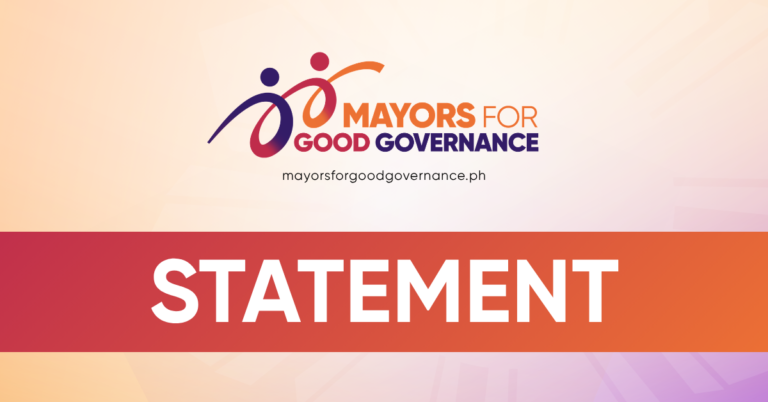 Pahayag ng Mayors for Good Governance ukol sa pagpanaw ni Mayor Marcial Lawilao Jr.